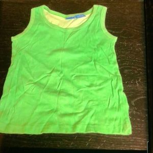 MOVING SALE❤️ NO HAGGLING LITTLE GIRL FRENCH TOAST 5 LIME GREEN TANK TOP.